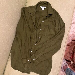 Bundle! Sweater, button down, long sleeve crop top